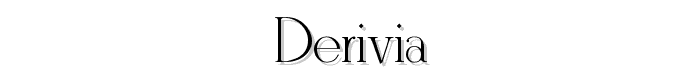 Derivia font