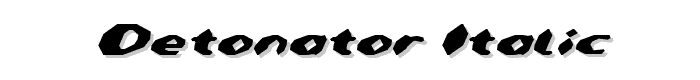 Detonator%20Italic font