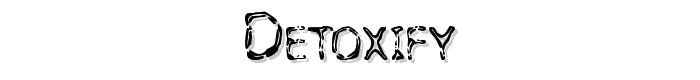 Detoxify font