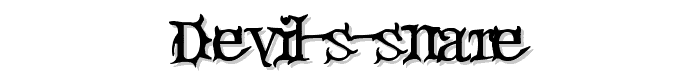 Devil s Snare font
