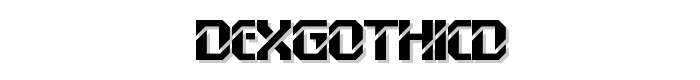 DexGothicD font