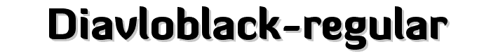 DiavloBlack-Regular font