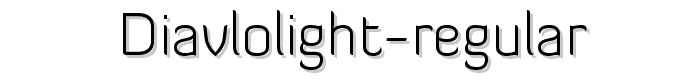 DiavloLight-Regular font