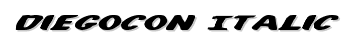 DiegoCon Italic police