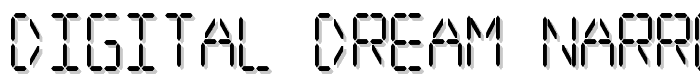 Digital dream Narrow font