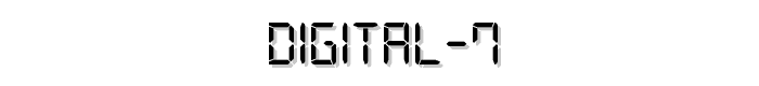 Digital-7 font