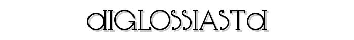 DiglossiaStd font