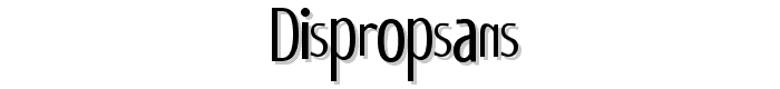DisPropSans font
