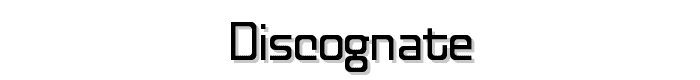 Discognate font