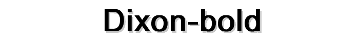 Dixon%20Bold font