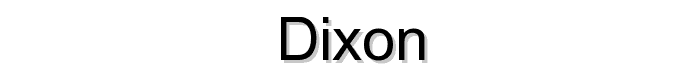 Dixon font