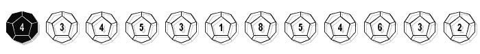 Dodecahedron font