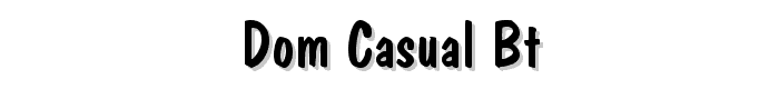 Dom%20Casual%20BT font