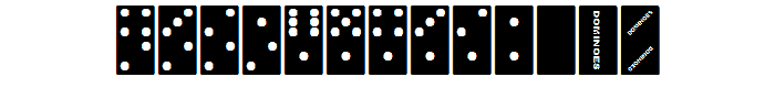 Dominoes font