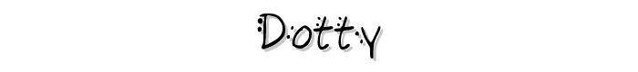 Dotty font