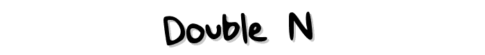 Preview of Double%20_N_ font