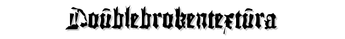 DoubleBrokenTextura font