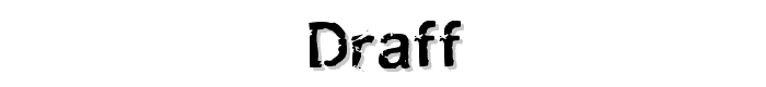 Draff font