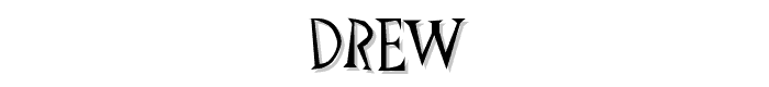 Drew font