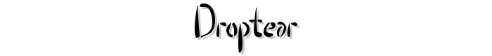 Droptear font