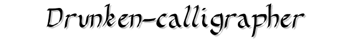 Drunken%20Calligrapher font