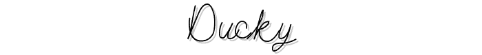 Ducky font