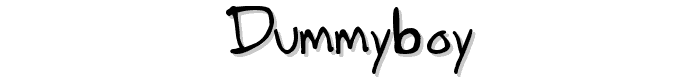 Dummyboy font