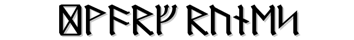 Dwarf Runes font