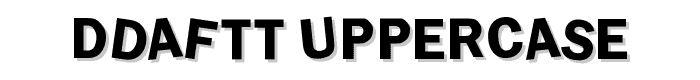 dDAFTt-UPPERcase font