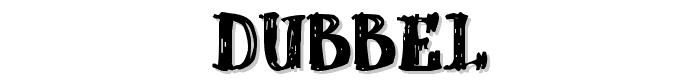 dUBBEL font