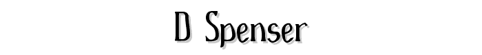 d%27Spenser font