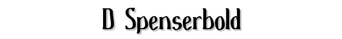 d%27SpenserBold font