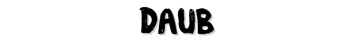 daub font