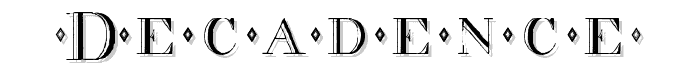 decadence font