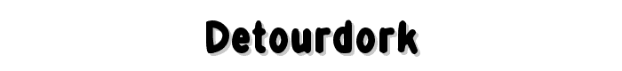 detourDork font