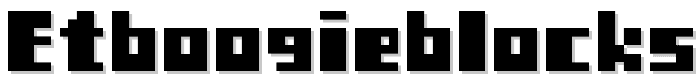 ETBoogieBlocks font