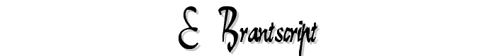 E-BrantScript font