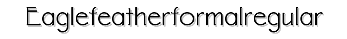 EaglefeatherFormalRegular font