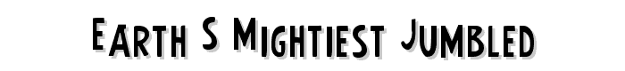 Earth%27s%20Mightiest%20Jumbled font