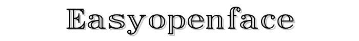 EasyOpenFace font