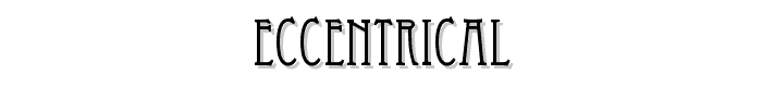 Eccentrical font