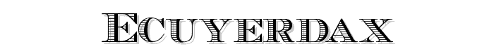 EcuyerDAX font