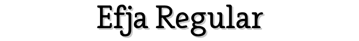 Efja%20Regular font