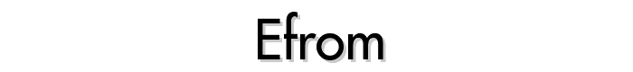 Efrom font