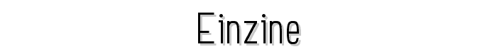 Einzine font