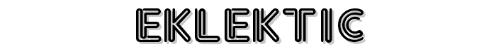 Eklektic font