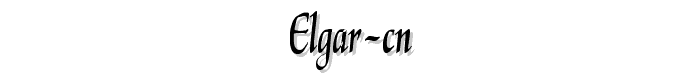 ElGar%20Cn font