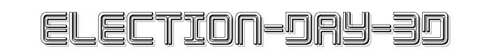 Election%20Day%203D font