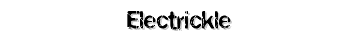 Electrickle font