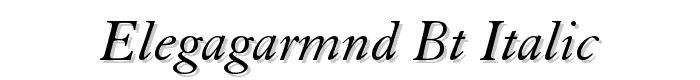 ElegaGarmnd%20BT%20Italic font